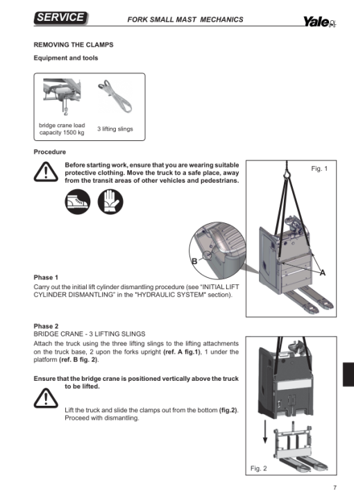 Yale MP20T, MP25T Pallet C854 Service Repair Manual - Image 4