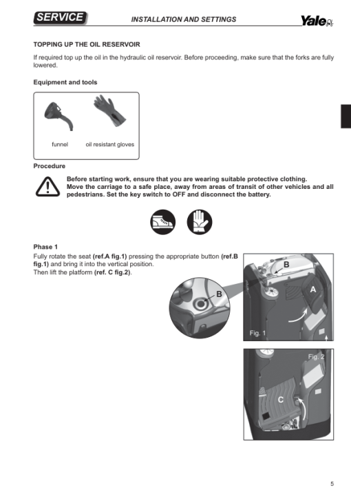 Yale MP20T, MP25T Pallet C854 Service Repair Manual - Image 5