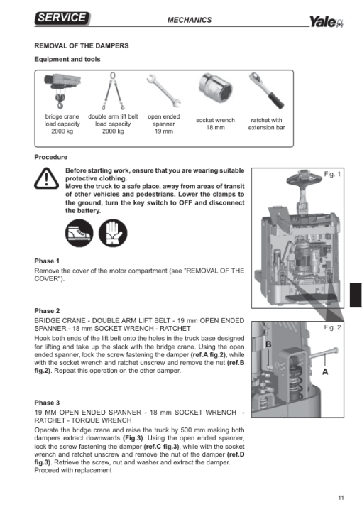 Yale MP20X FBW Pallet Truck D483 Series Repair Manual - Image 3