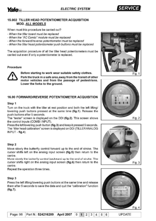 Yale MP20X Pallet Truck C843 Service Repair Manual - Image 4