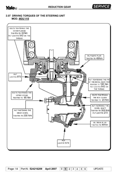 Yale MP20XD Pallet Truck B892 Service Repair Manual - Image 5