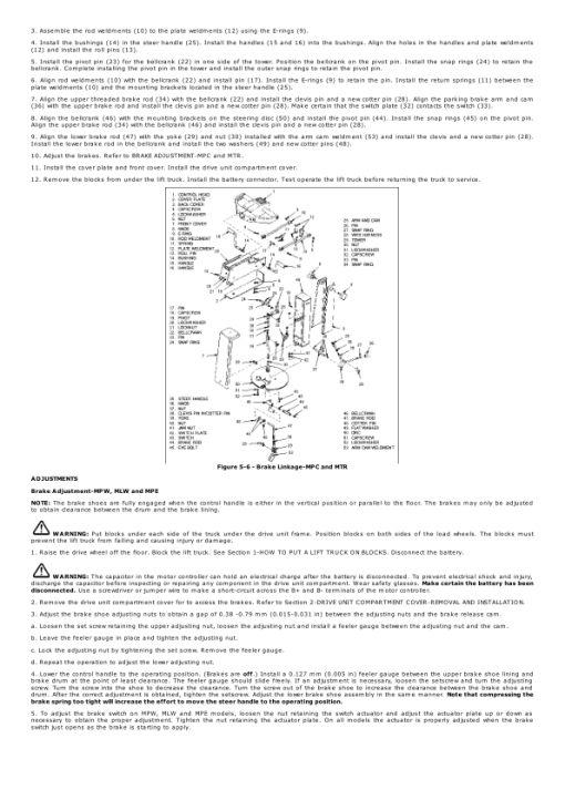 Yale MPC060LD, MPC0080LD Pallet A899 Service Repair Manual - Image 5