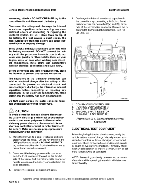 Yale MPC060VG, MPC080VG Pallet Truck A372 Series Repair Manual - Image 4