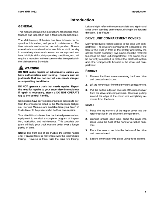 Yale MPC080E Pallet A905 Service Repair Manual - Image 5