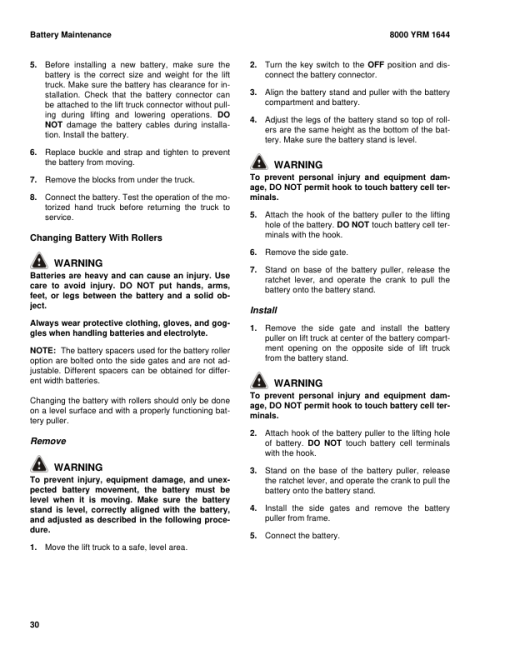 Yale MPE060-F Rider Pallet Truck C896 Series Repair Manual - Image 4