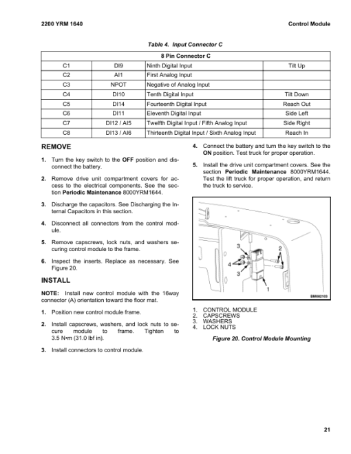 Yale MPE060F Tow Tractor D896 Series Repair Manual - Image 3