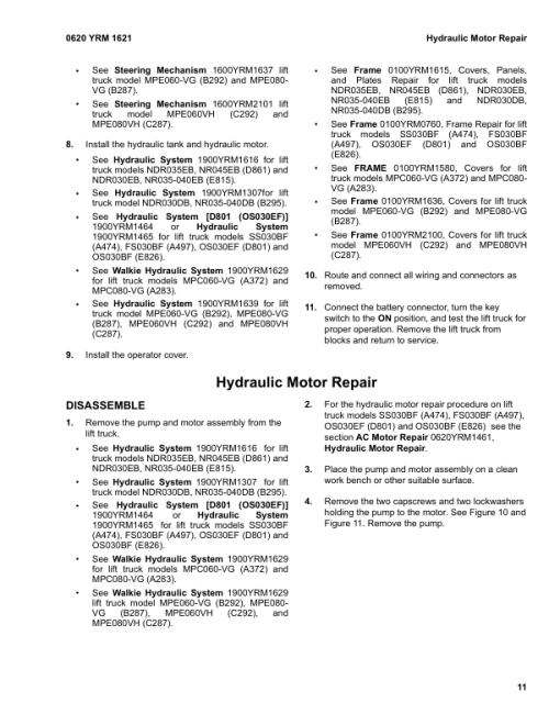 Yale MPE060VH Rider Pallet Jack C292 Service Repair Manual - Image 2