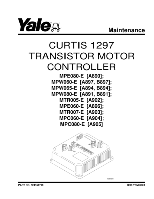 Yale MPE080E Pallet A890 Service Repair Manual - Image 2