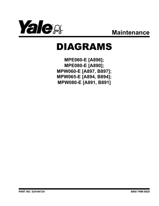 Yale MPE080E Pallet A890 Service Repair Manual - Image 3