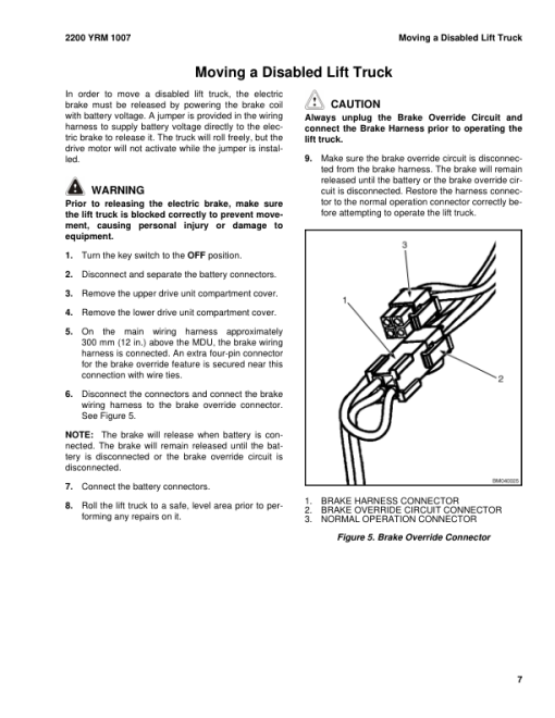 Yale MPW050E Electric Walkie Pallet C802 Service Repair Manual - Image 2