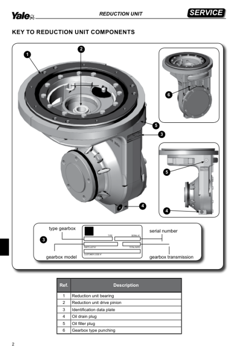 Yale MR10E, MR12E, MR14E Reach Truck A942 Service Repair Manual - Image 2