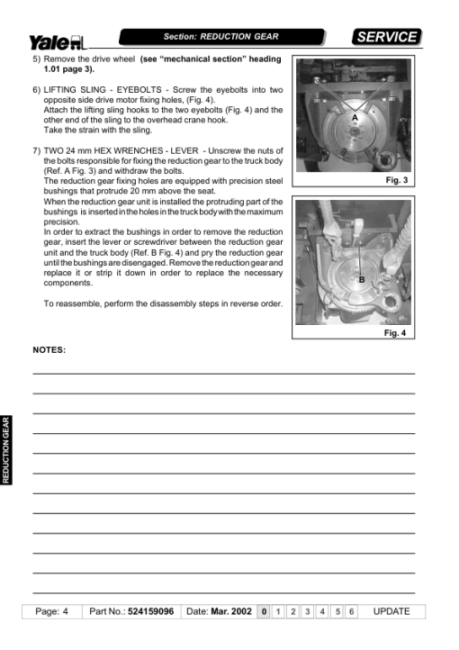 Yale MR14, MR14H, MR16, MR16H, MR16N, MR20, MR2OH, MR20W, MR25 C849 Reach Truck Repair Manual - Image 5