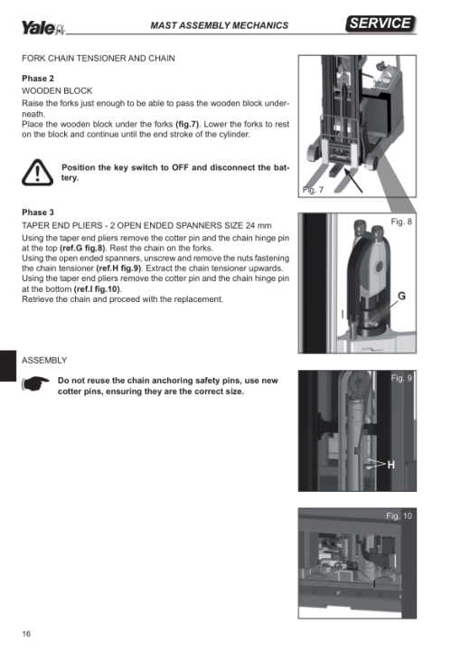 Yale MR14, MR16, MR16HD, MR16N, MR20, MR20HD, MR25 Reach Truck D489 Series Repair Manual - Image 3