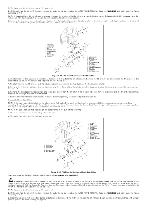 Yale MRW020, MRW030 Walkie Reach Stacker B821 Service Repair Manual - Image 4