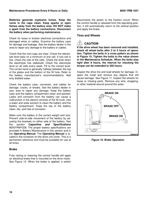 Yale MRW020E, MRW030E Stacker C821 Service Repair Manual - Image 2