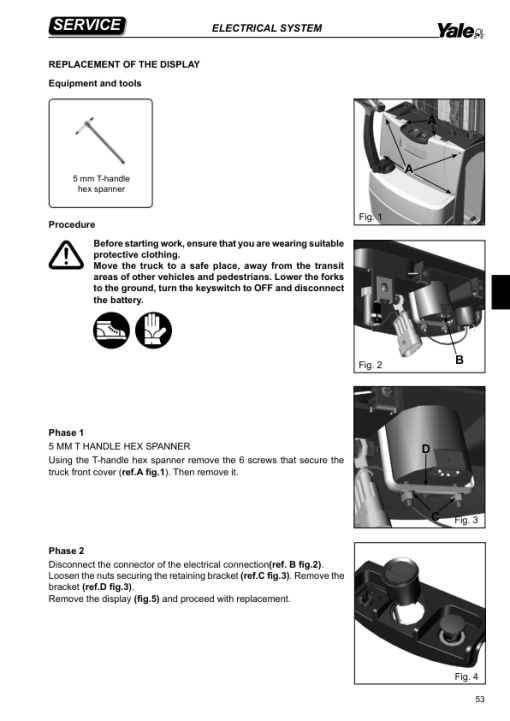 Yale MS10, MS12, MS14, MS16, MS20 Pallet Stacker D852 Series Repair Manual - Image 2