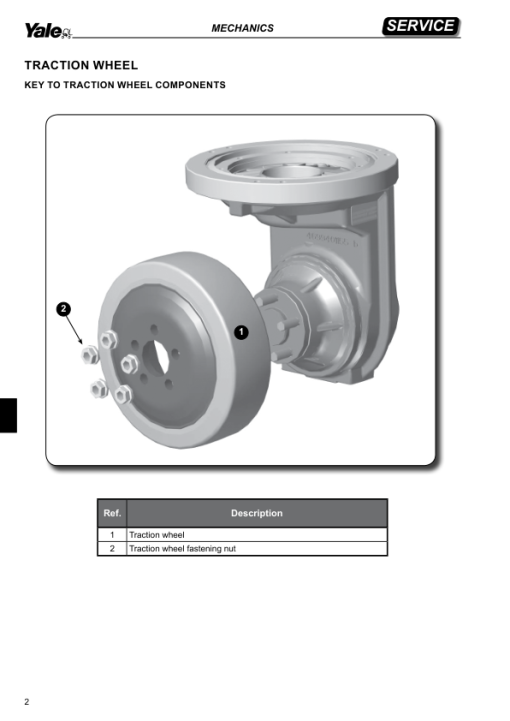 Yale MS10, MS12, MS14, MS16, MS20 Pallet Stacker D852 Series Repair Manual - Image 4