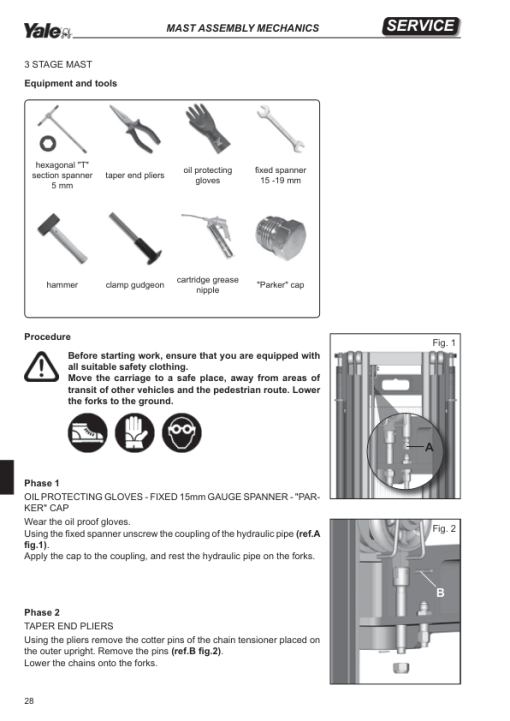 Yale MS10AC, MS12AC Stacker C846 Service Repair Manual - Image 3