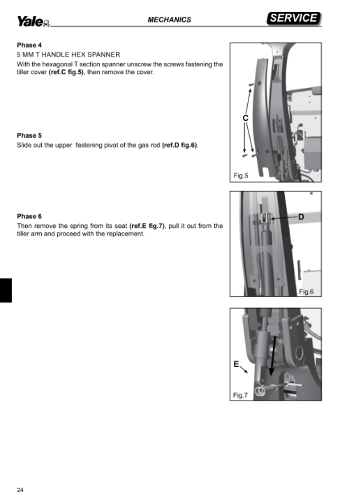 Yale MS10E, MS12E, MS24HBE Stacker C845 Service Repair Manual - Image 2