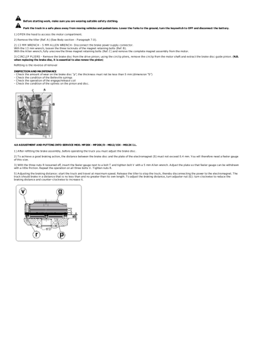 Yale MS1215X, MS12XIL Stacker B847 Service Repair Manual - Image 3