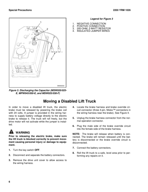 Yale MSW030E, MSW040E Stacker C820 Service Repair Manual - Image 2