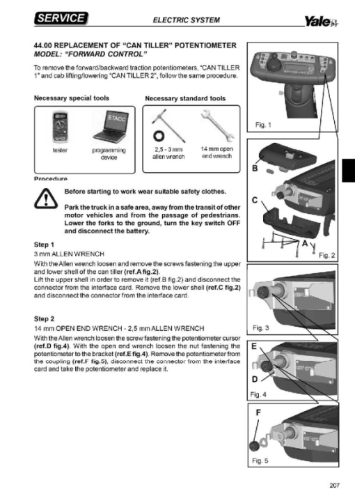 Yale MTC13-80, MTC15SWB, MTC15MWB, MTC15LWB Stacker B869 Service Repair Manual - Image 4