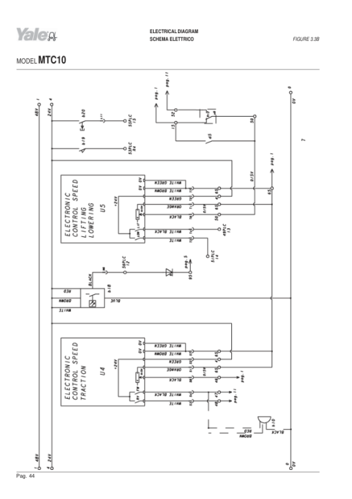 Yale MTR005F, MTR007F Tow Tractor C902 Series Repair Manual - Image 5