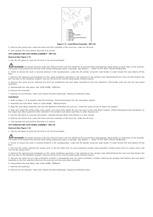 Yale MTR700 Pallet A817 Service Repair Manual - Image 5