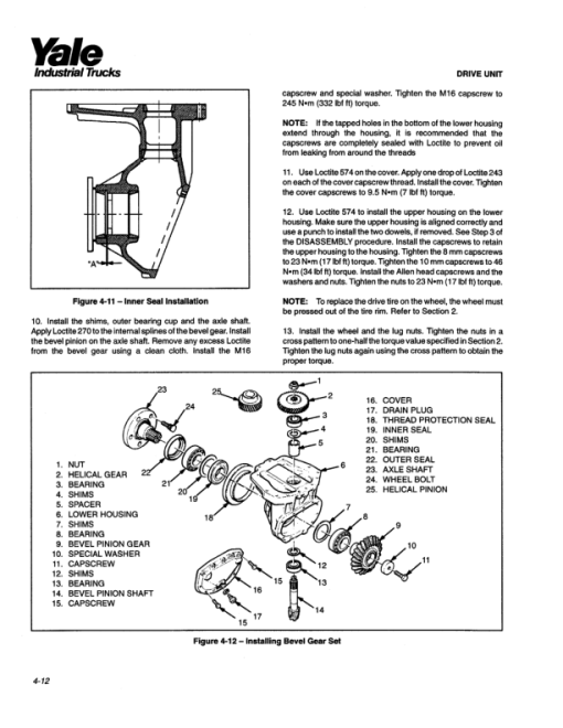 Yale NDR030AC, NDR030BC, NS040AD, NR045BC Forklift A815 Service Repair Manual - Image 2