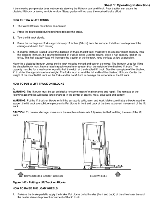 Yale NDR030AD, NR035AD, NR040AD, NR045AD B815 Forklift Service Repair Manual - Image 2