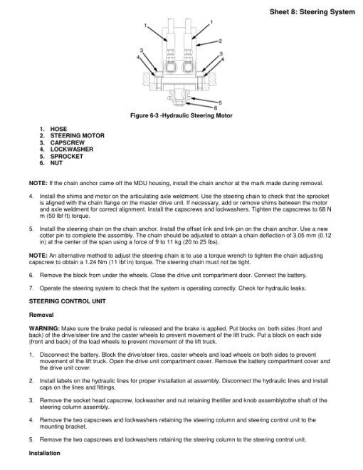 Yale NDR030CA, NDR030GA, NDR045CA, NDR045GA Forklift A861 Service Repair Manual - Image 2