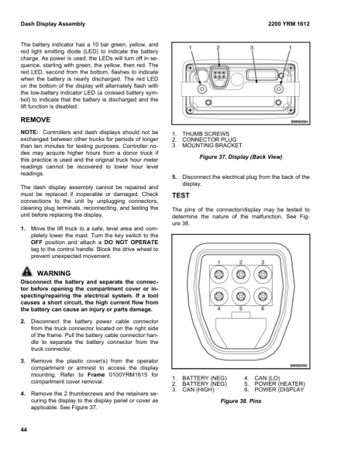 Yale NDR030DB, NR035DB, NR040DB Lift Truck B295 Service Repair Manual - Image 5