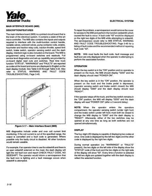 Yale NR035AC, NR035BC, NR040AC, NR045AC, NR045BC, NS050AD Forklift A815 Service Repair Manual - Image 4