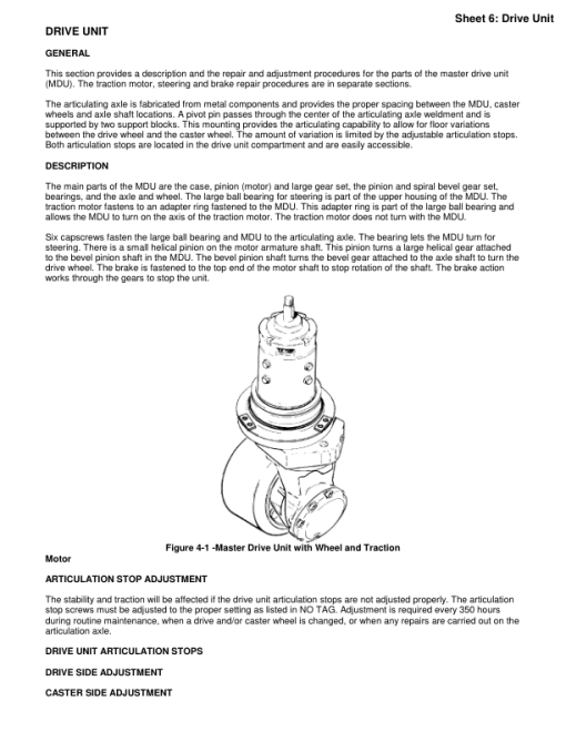 Yale NR045CA, NR045GA Forklift A861 Service Repair Manual - Image 2