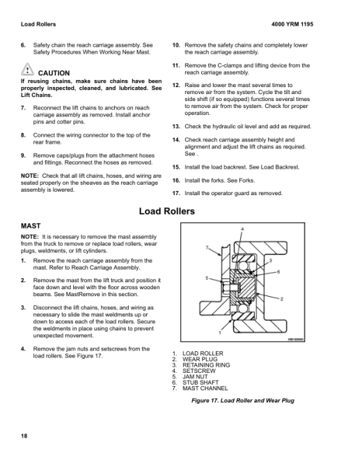 Yale NR045EA, NDR035EA Electric Narrow Aisle C861 Service Repair Manual - Image 3