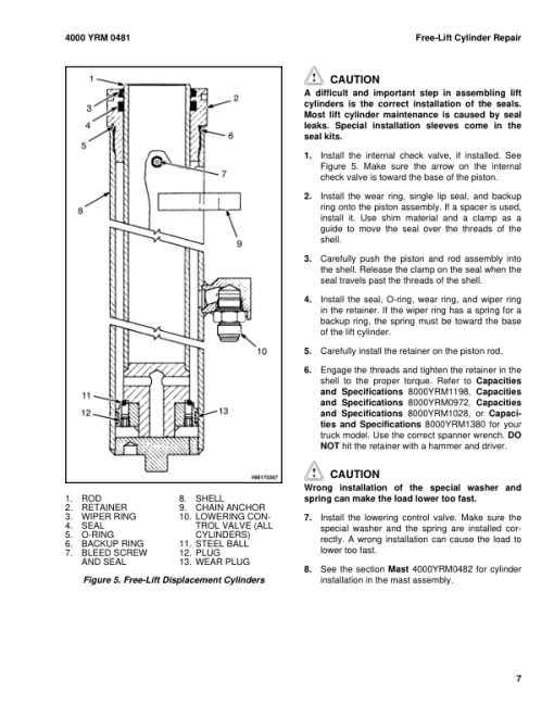 Yale NS040AF, NS050AF Forklift C816 Service Repair Manual - Image 2