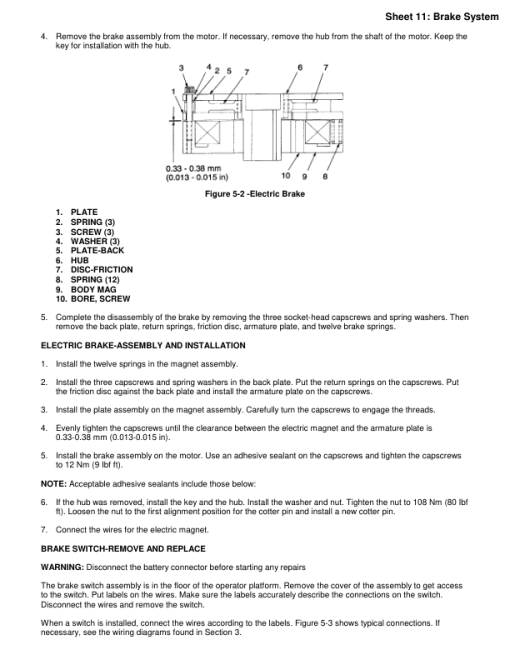 Yale OS030BC, SS030BC Forklift B826 Service Repair Manual - Image 2