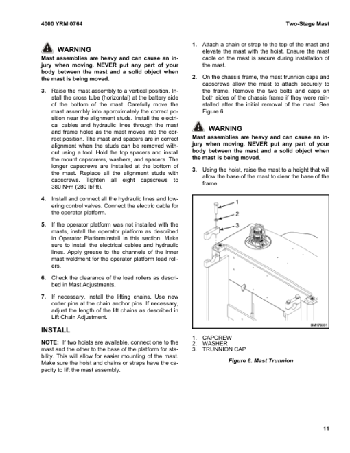 Yale OS030EC Order Picker C801 Service Repair Manual - Image 3