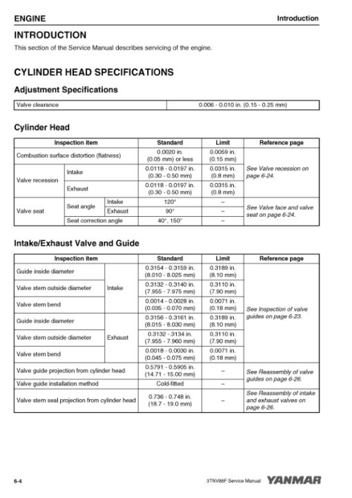 Yanmar 3TNV88F Engine Service Repair Manual - Image 2