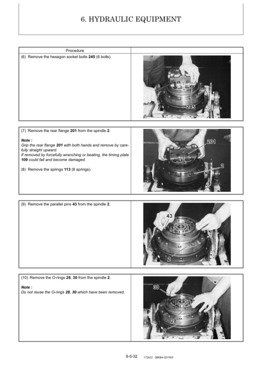 Yanmar B7-5, B7-5A Crawler Excavator Service Repair Manual - Image 3