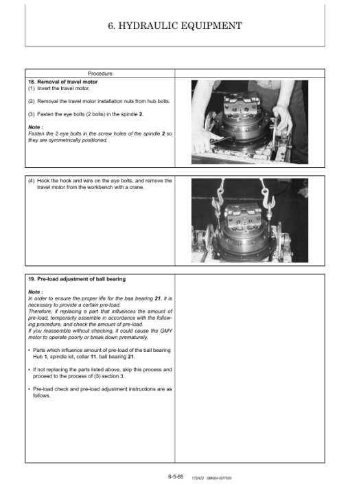 Yanmar B7-5, B7-5A Crawler Excavator Service Repair Manual - Image 4