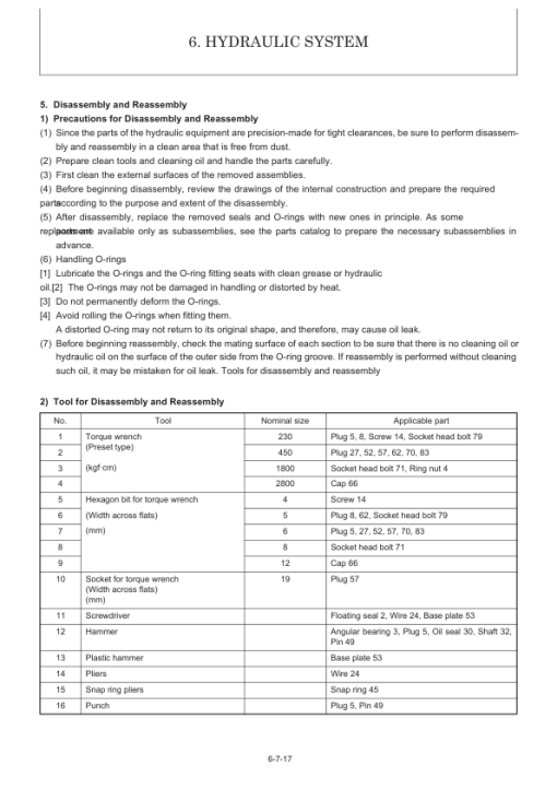 Yanmar SV26 Crawler Excavator Service Repair Manual - Image 5