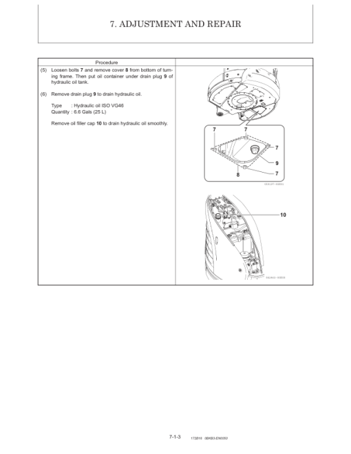 Gehl Z25, Mustang 250Z Compact Excavator Repair Service Manual - Image 4